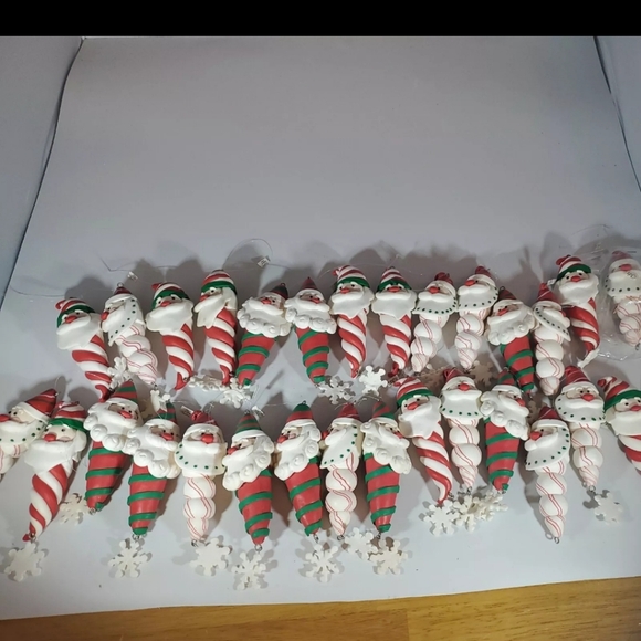 Retired Department 56 Santa Clay Dough Ornaments. Lot of 30 - Picture 2 of 4